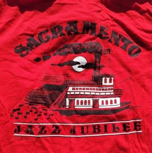 Vintage 1992 Sacramento Jazz Polo Shirt Medium